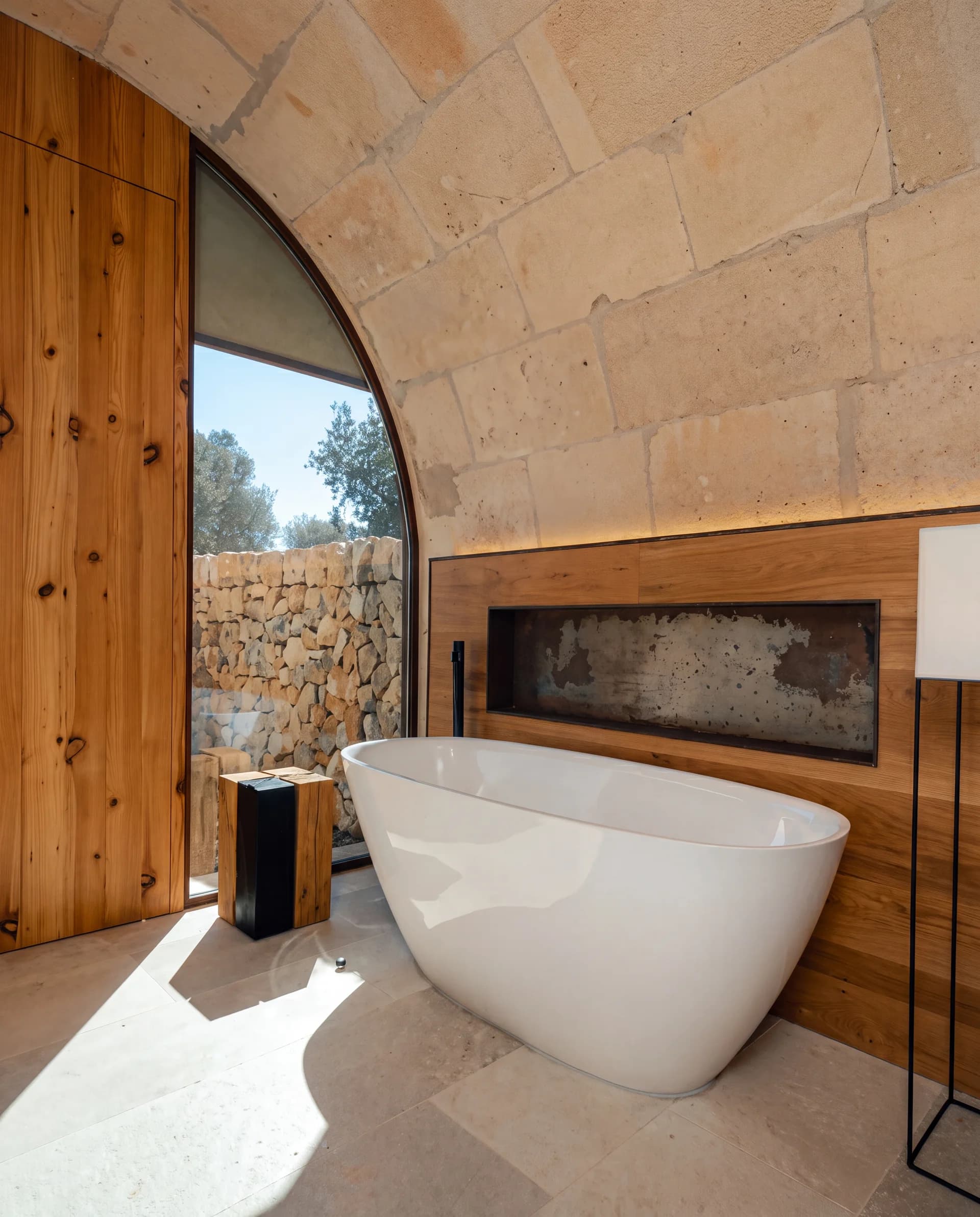 Rooms under stone
